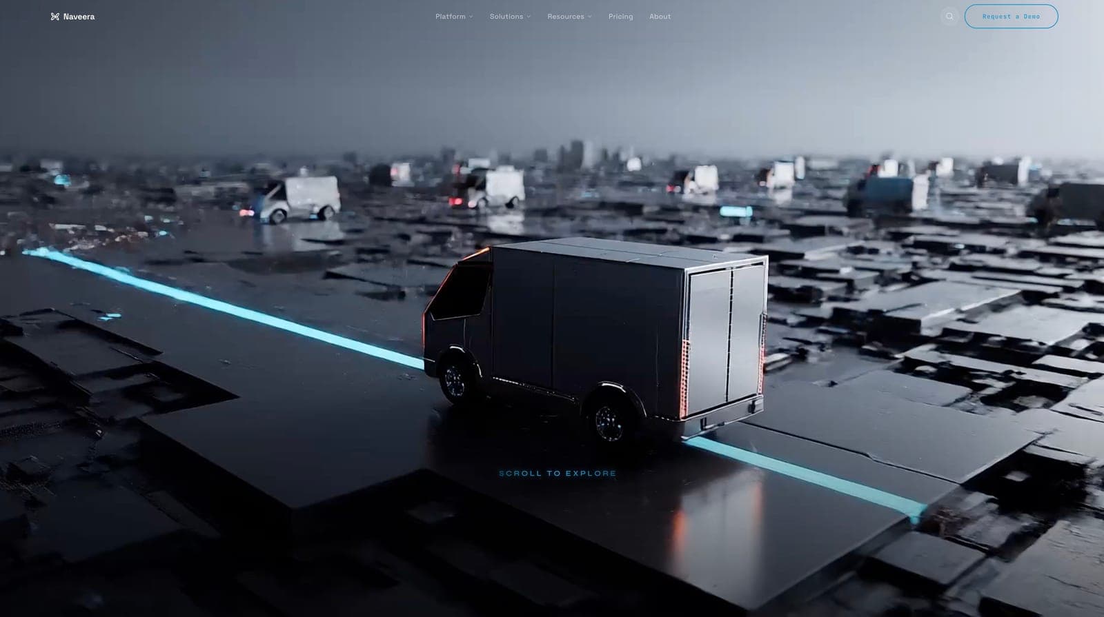Naveera — the site's opening screen